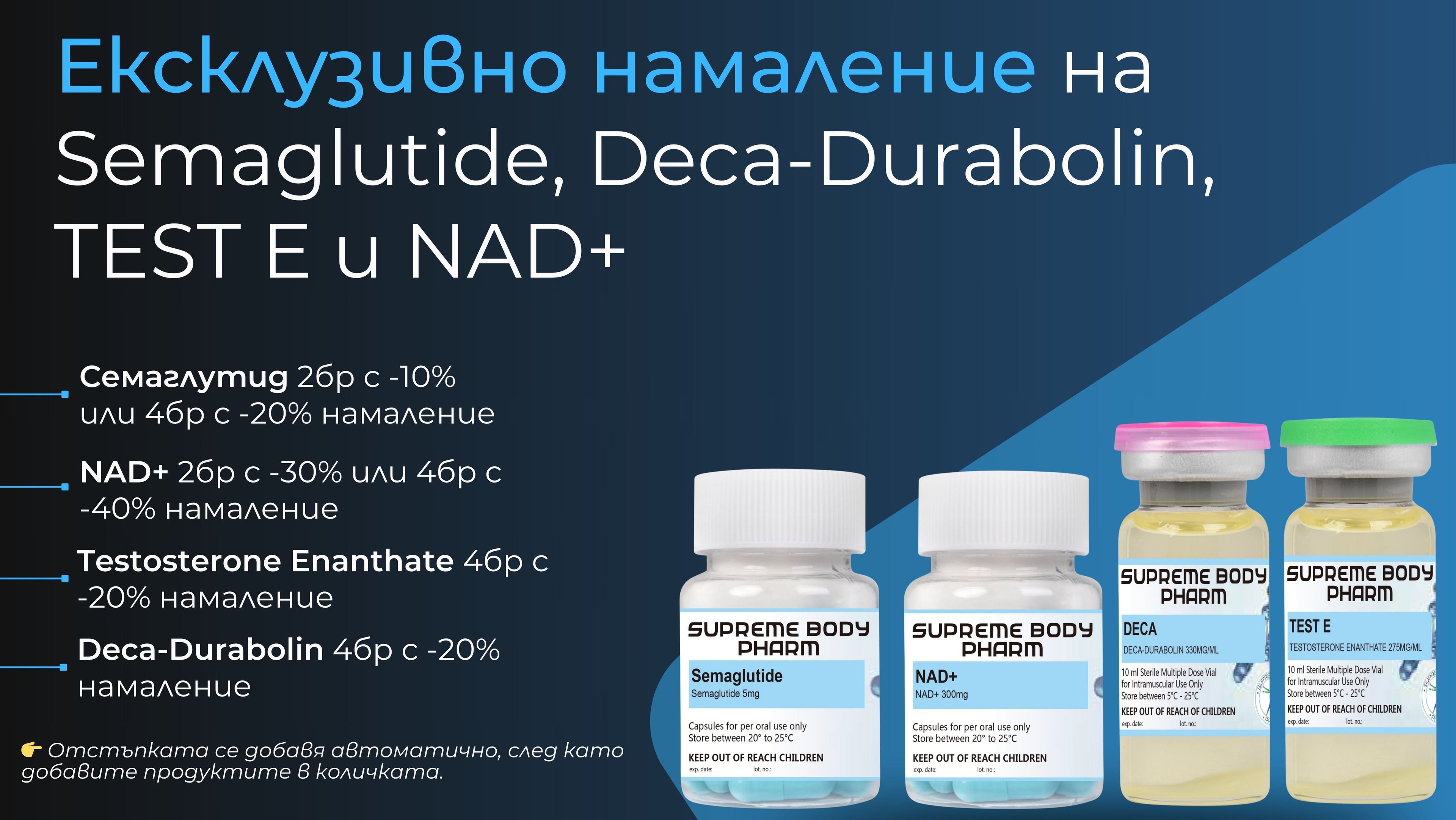 Стероиди и анаболи промоция